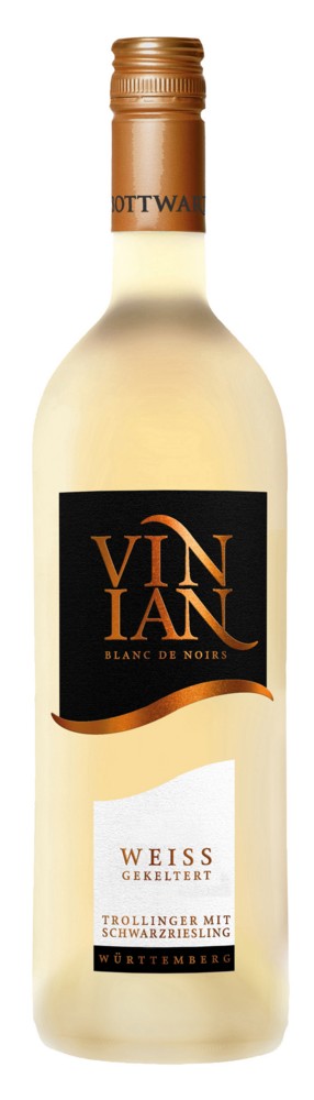 Württembergische WZG Großbottwarer Vinian Trollinger mit Schwarzriesling Blanc De Noirs 0,75L 6er Karton
