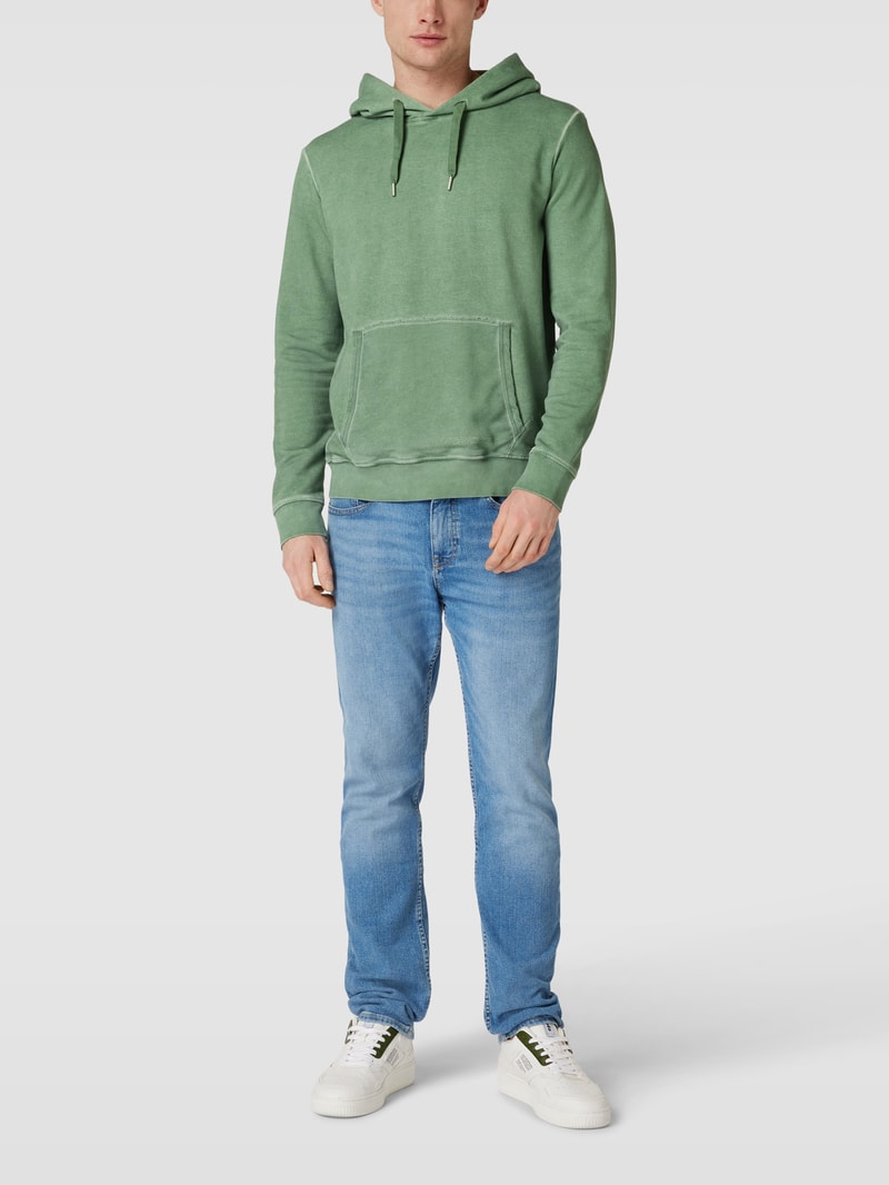 Hoodie mit Känguru-Tasche Modell 'SOHO HOODY' in olivgrün