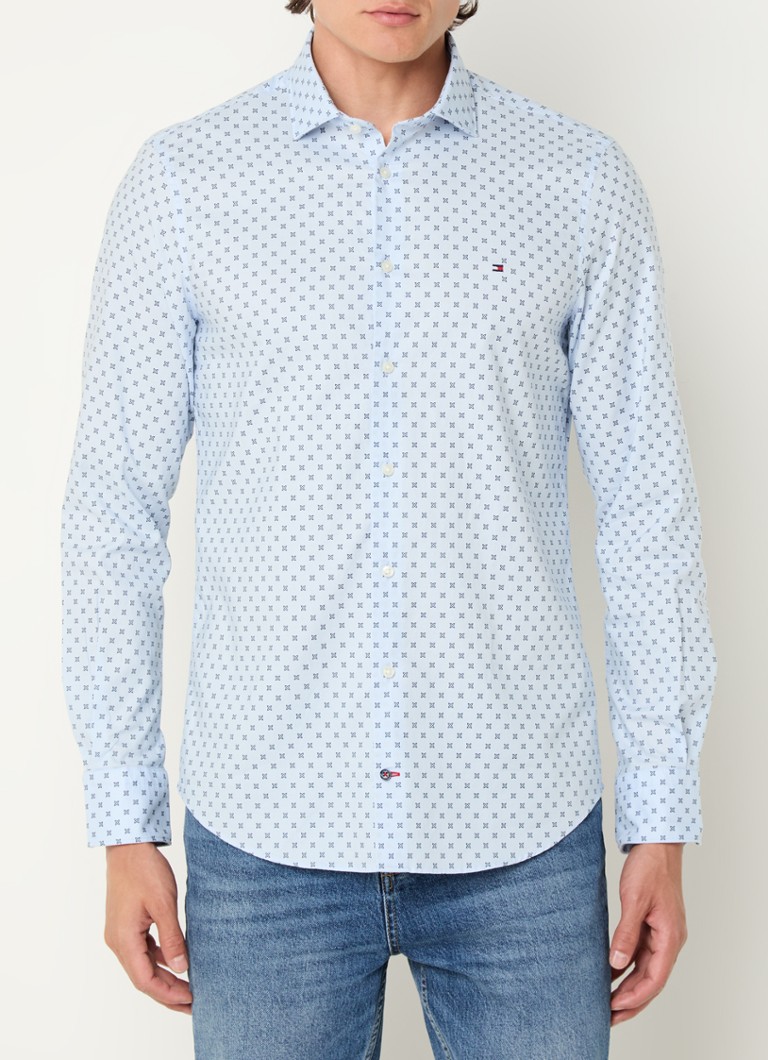 Tommy Hilfiger slim fit majica s potiskom in logotipom