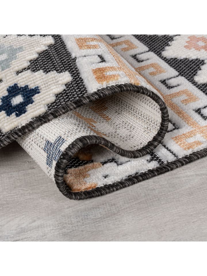 KADIMA DESIGN Farbenfroher UV-beständiger Terrassen-Teppich günstig kaufen