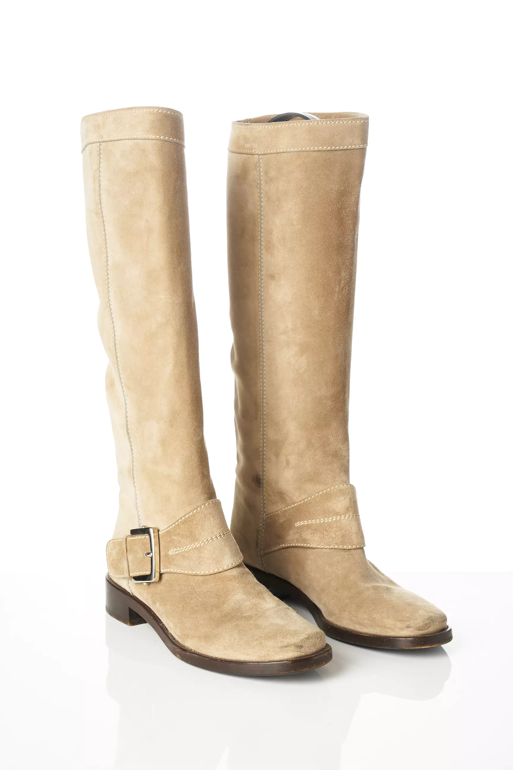 Sergio Rossi Bottes Femme couleur beige