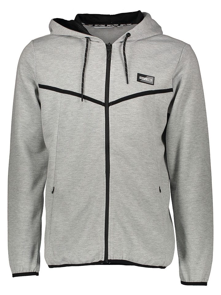 ONLY & SONS Fleecejacke in Hellgrau günstig kaufen