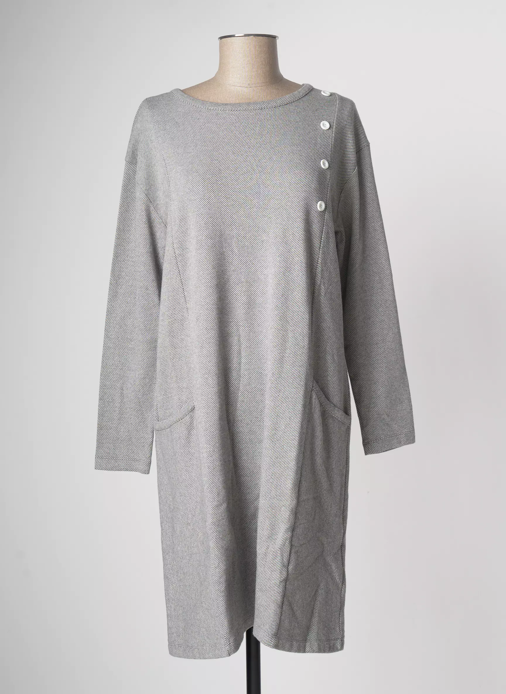 Pan Robes Mi Longues Femme couleur gris