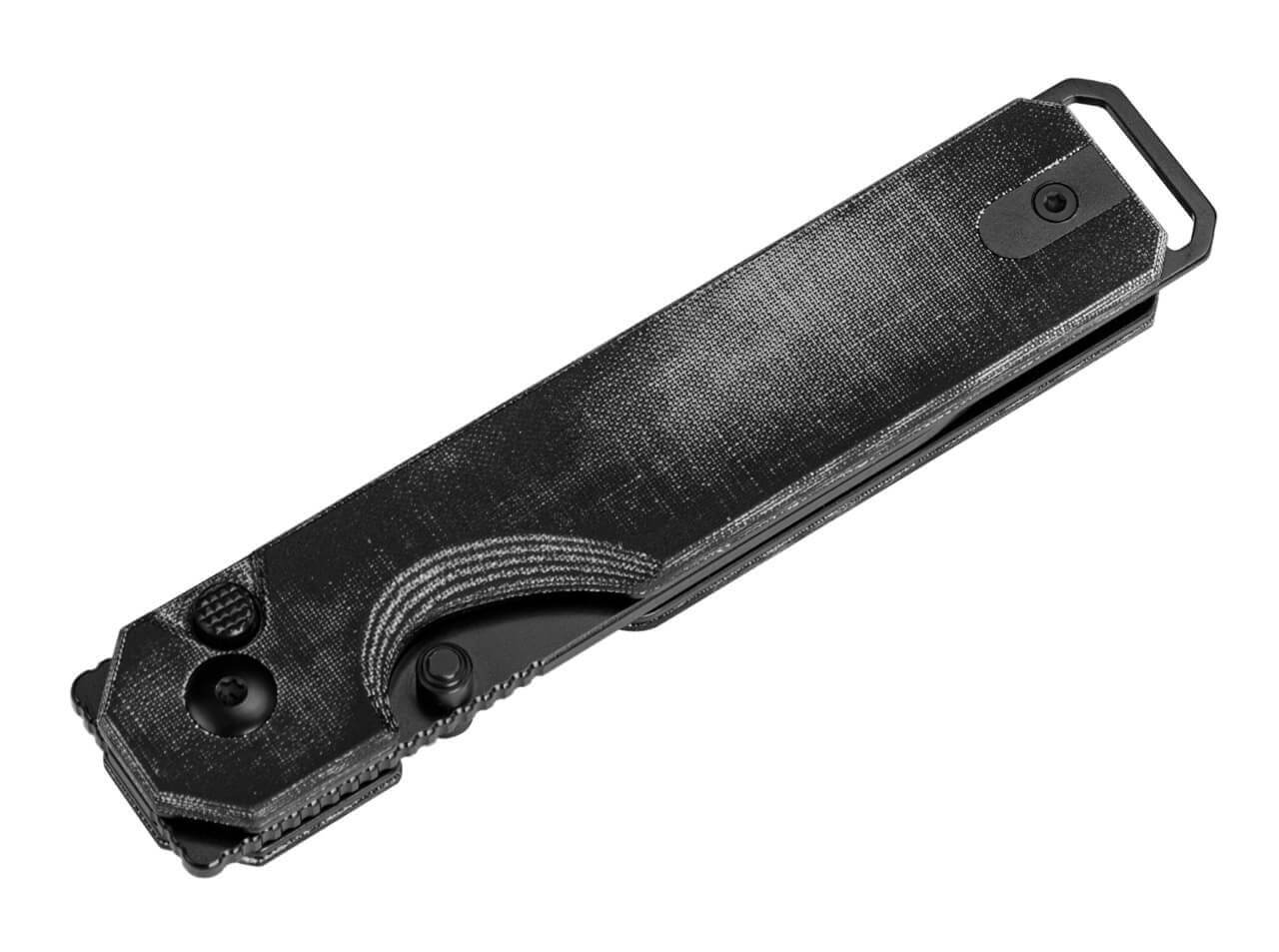 KUH Micarta All Black Button Lock
