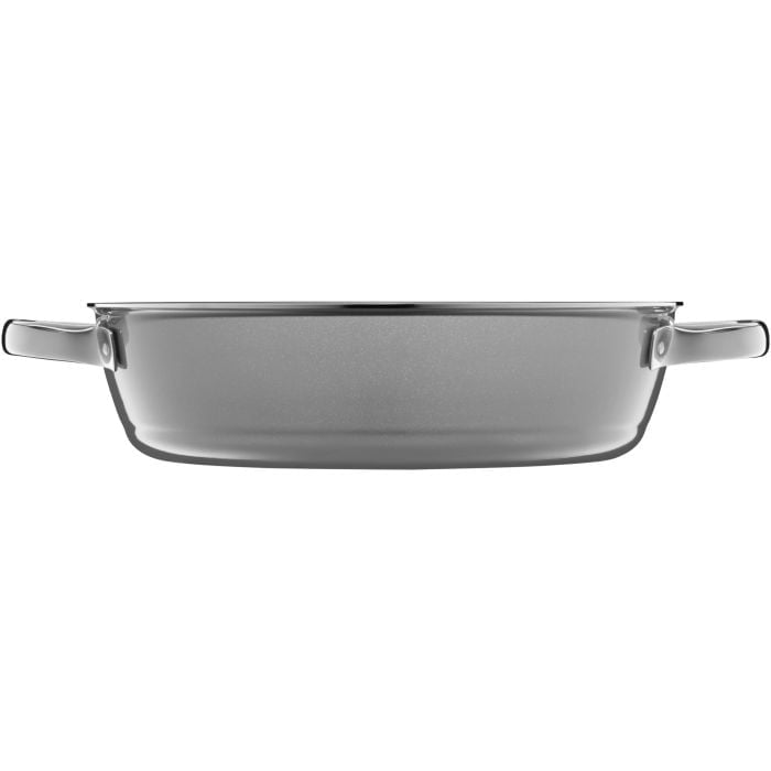 Fusiontec Mineral Schmorpfanne mit Glasdeckel, 28 cm, Platinum