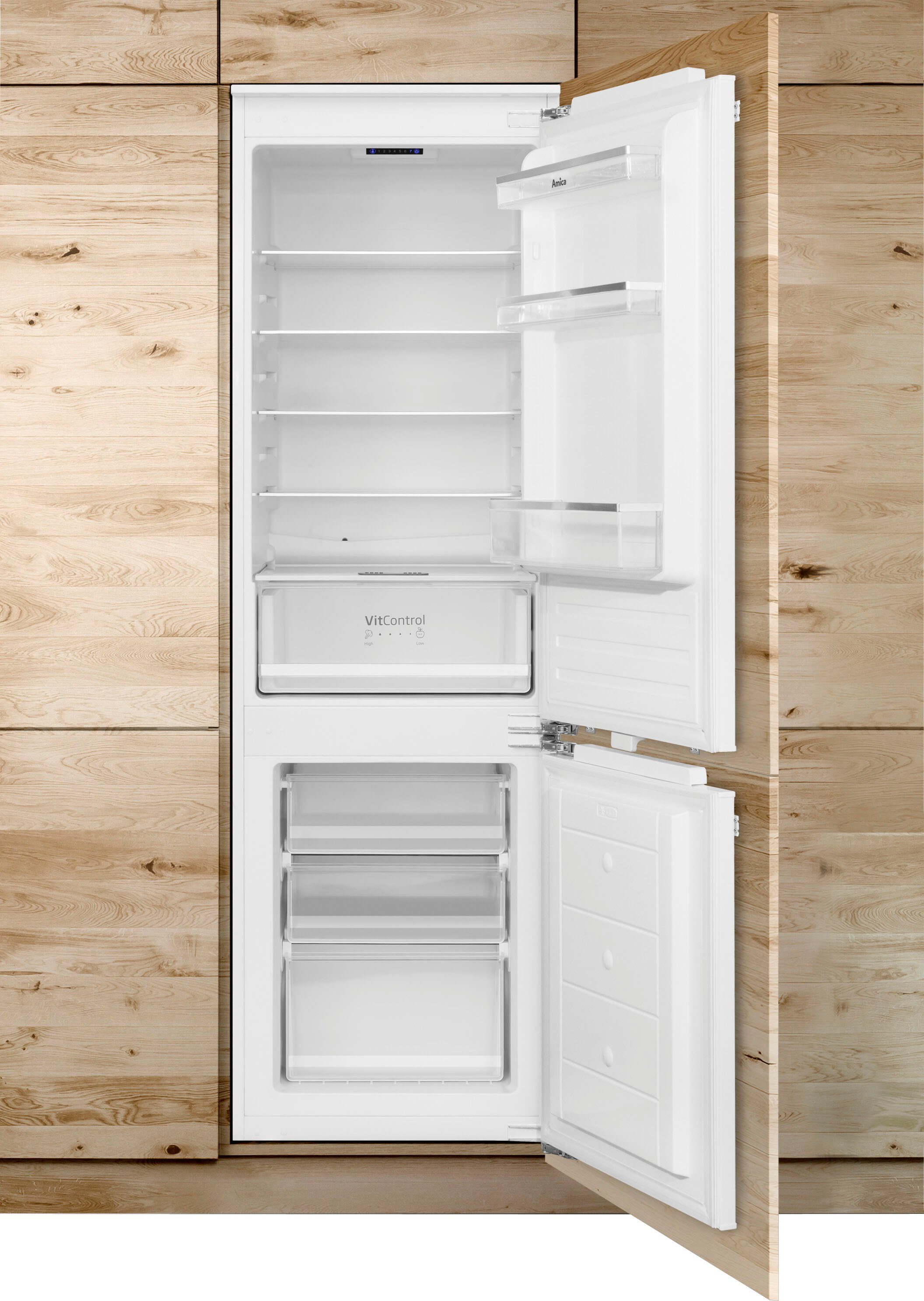 Amica Einbaukühlgefrierkombination EKGCX 387 901, 177,6 cm hoch, 54 cm breit