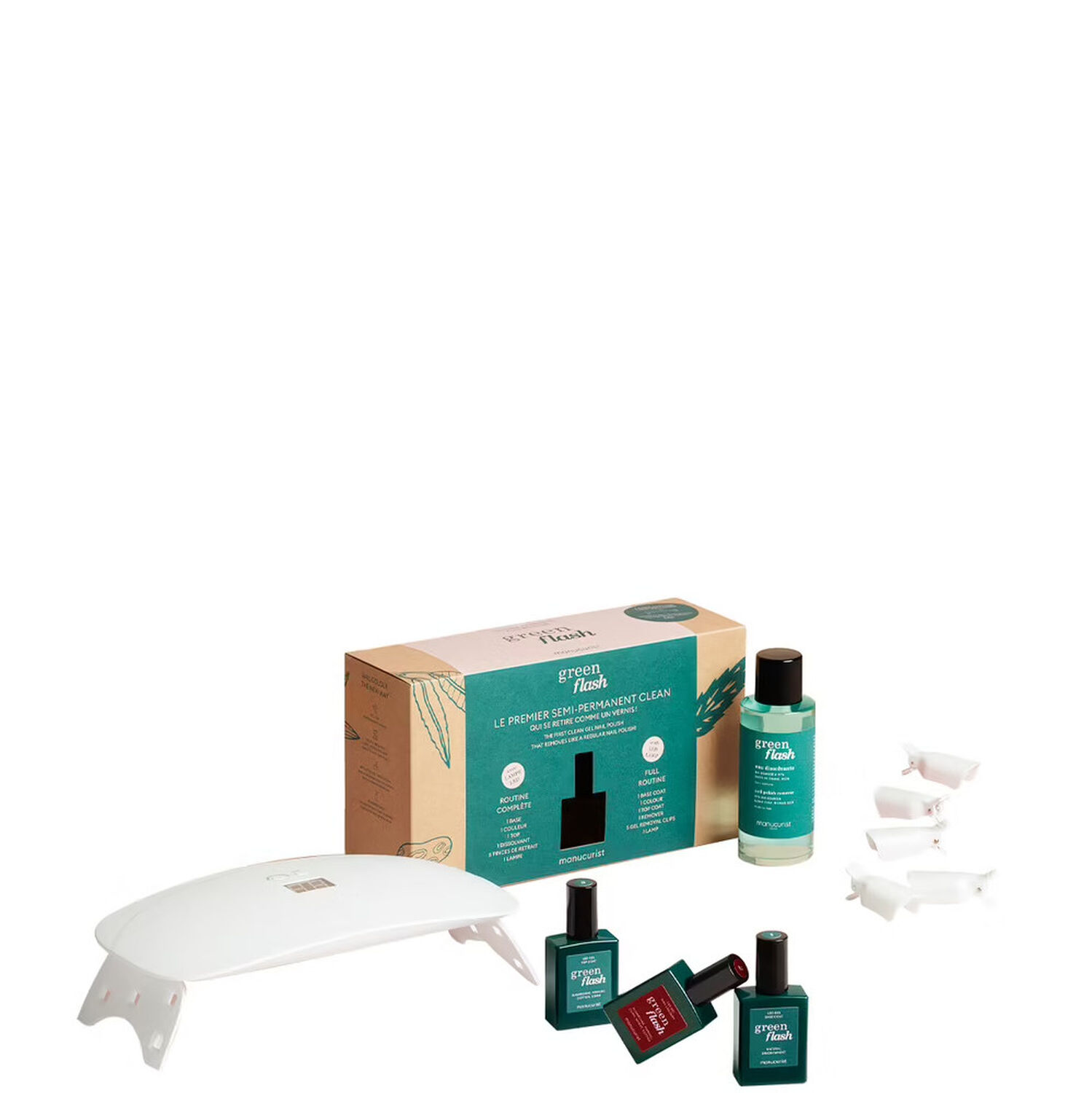 Manucurist Routine Green Flash Coffret Vernis Semi-Permanent