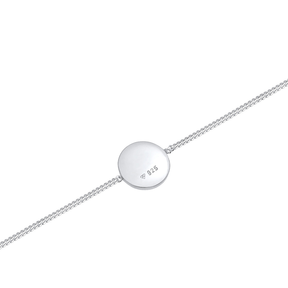 Elli Elli Bracelet Femmes plaquettes pendentif Basic Geo en argent sterling 925 plaqué Bracelet