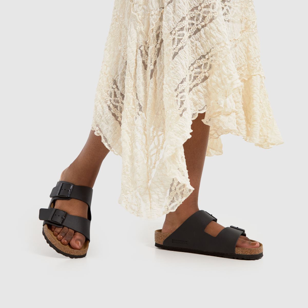 BIRKENSTOCK – Arizona – Svarta sandaler