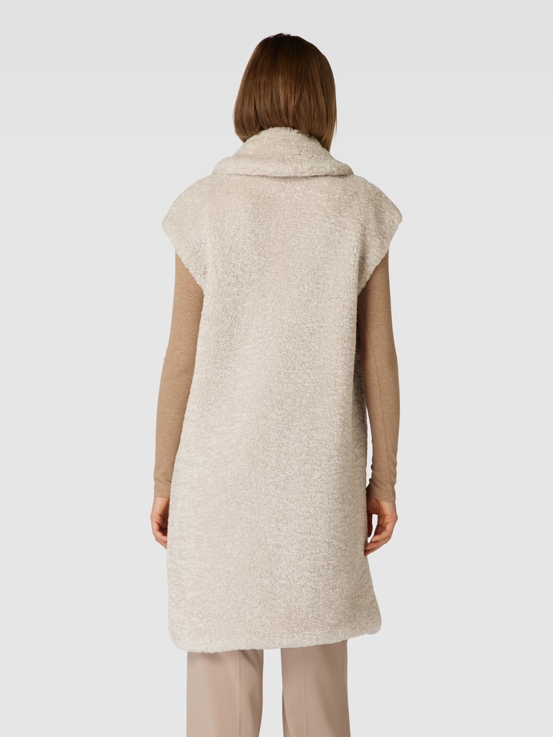 Weste mit Teddyfell in offwhite