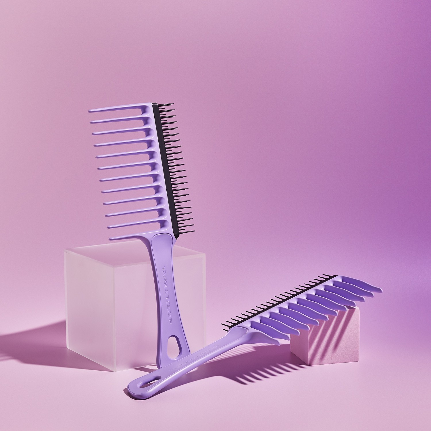 Pettine Tangle Teezer a denti larghi, lilla e nero