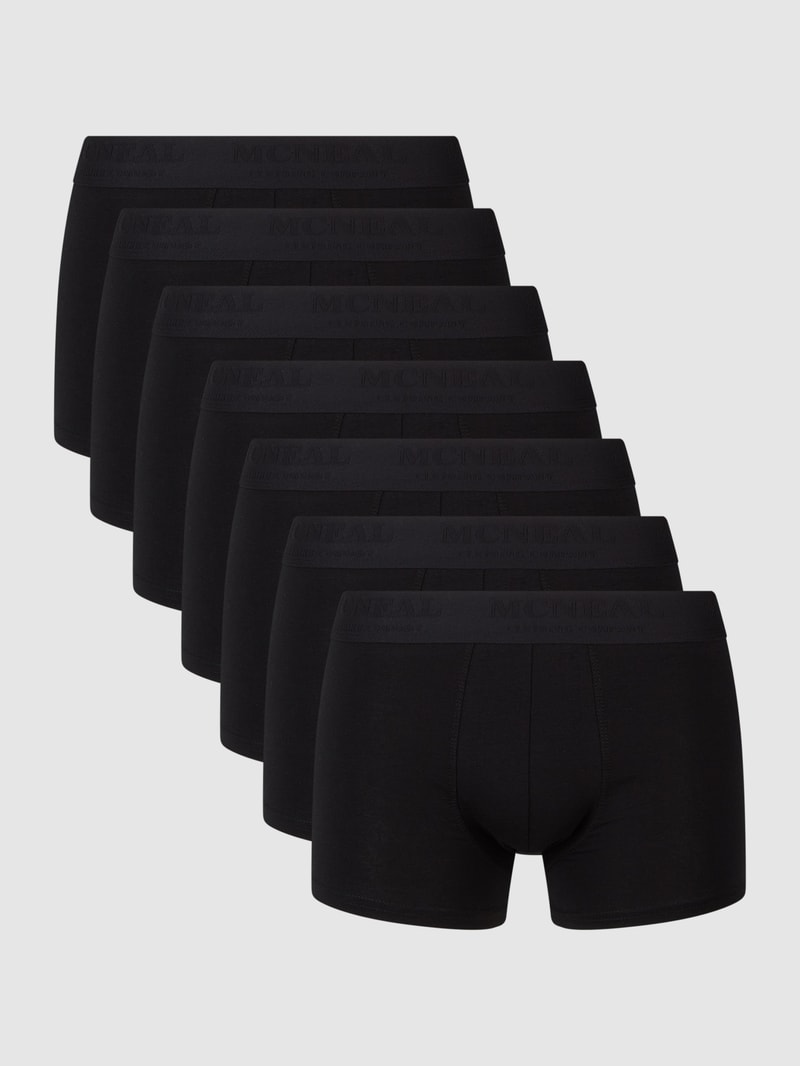 Trunks mit Logo-Bund im 7er-Pack in schwarz