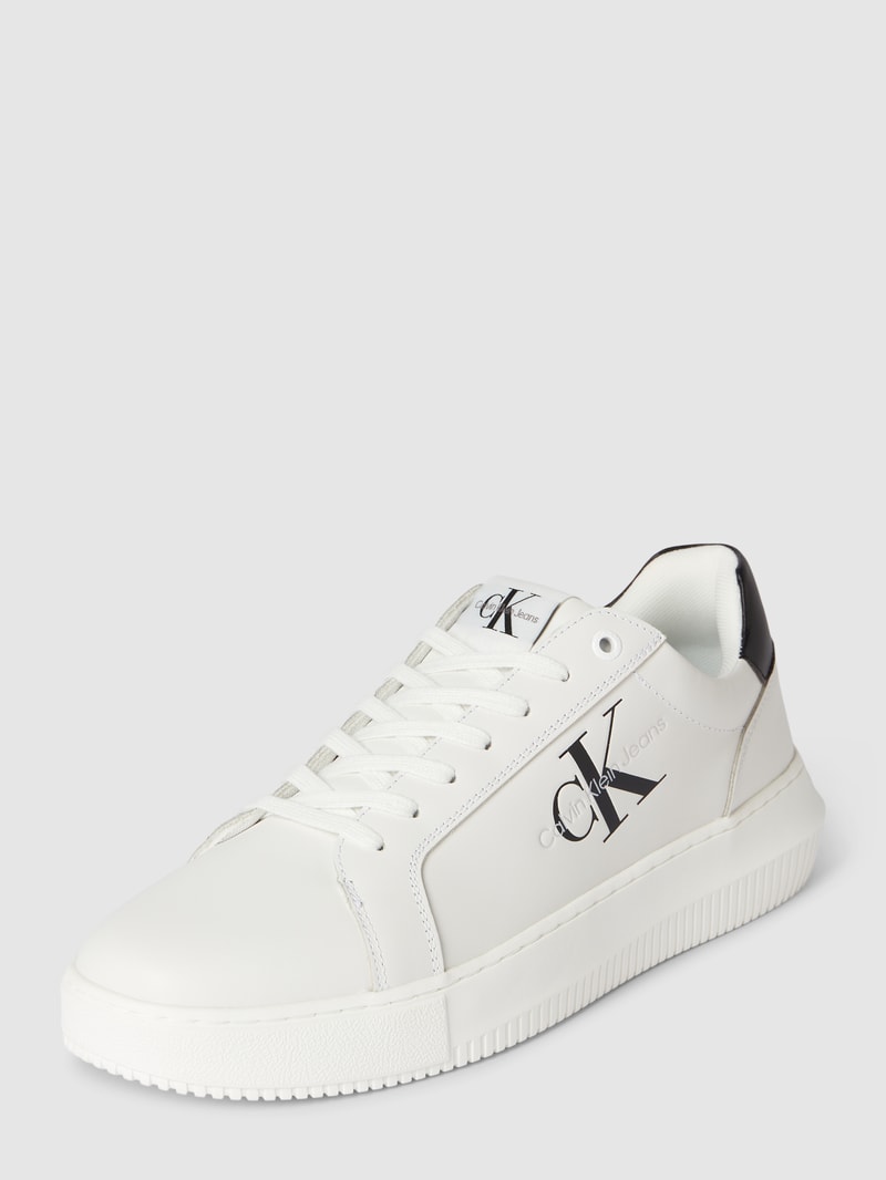 Sneaker mit Logo-Print Modell 'CHUNKY' in weiss