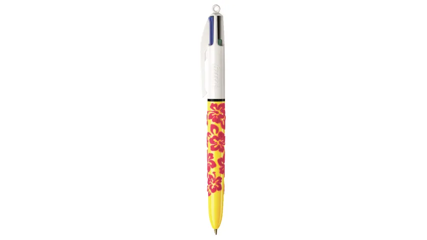 BIC 4-Farben-Kugelschreiber Velour sortiert