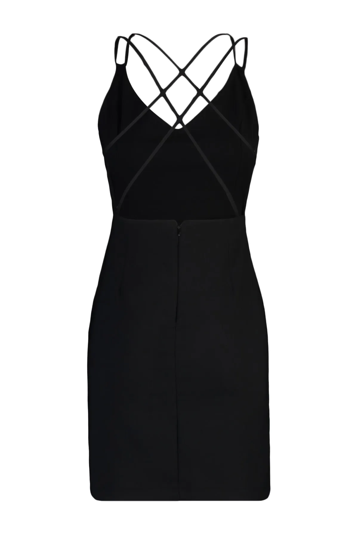Trendyol Collection  Elegantes Abendkleid mit schwarzem Rückendetail TPRSS22EL2308
