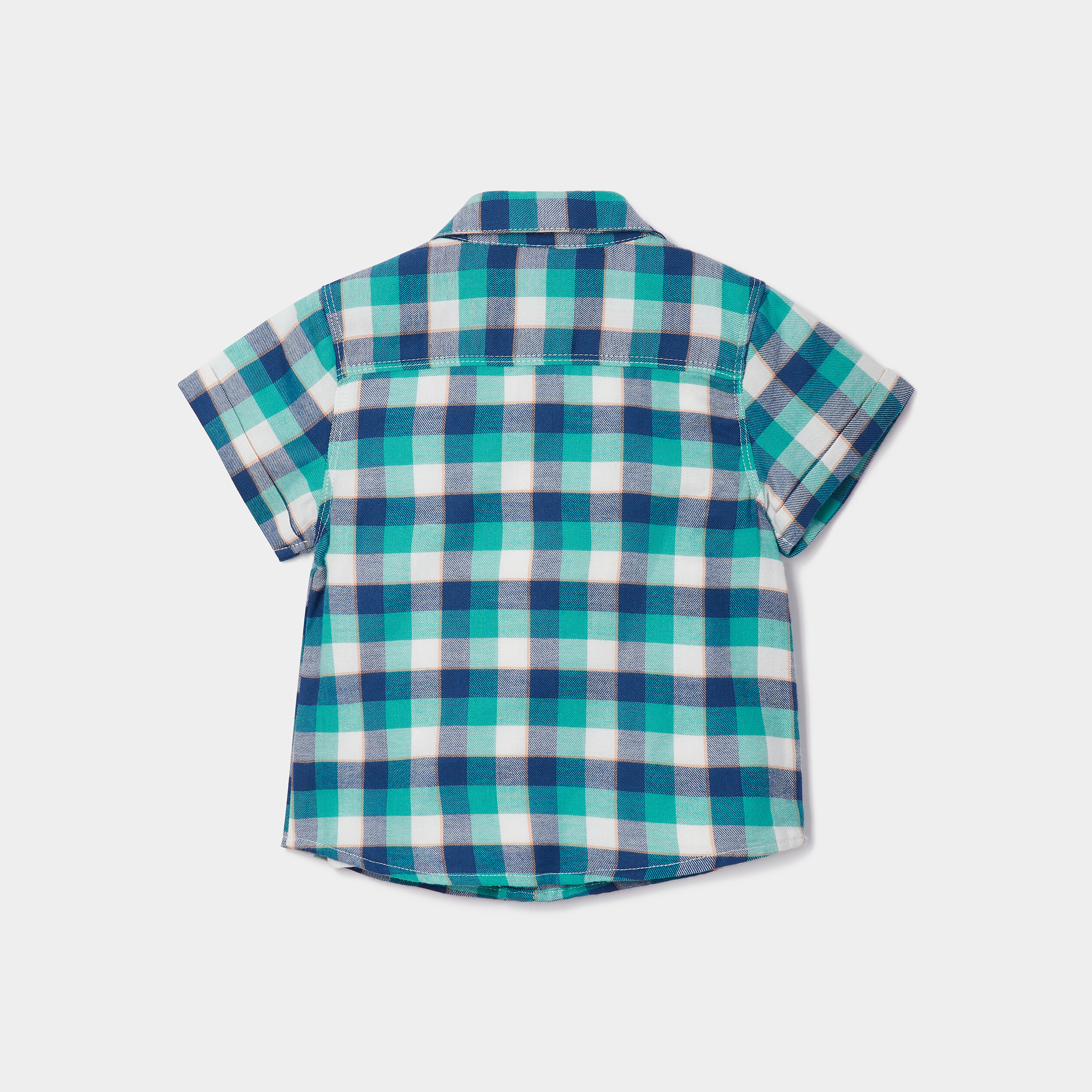 Ensemble chemise et débardeur Creeks bleu turquoise bébé garçon | La Halle