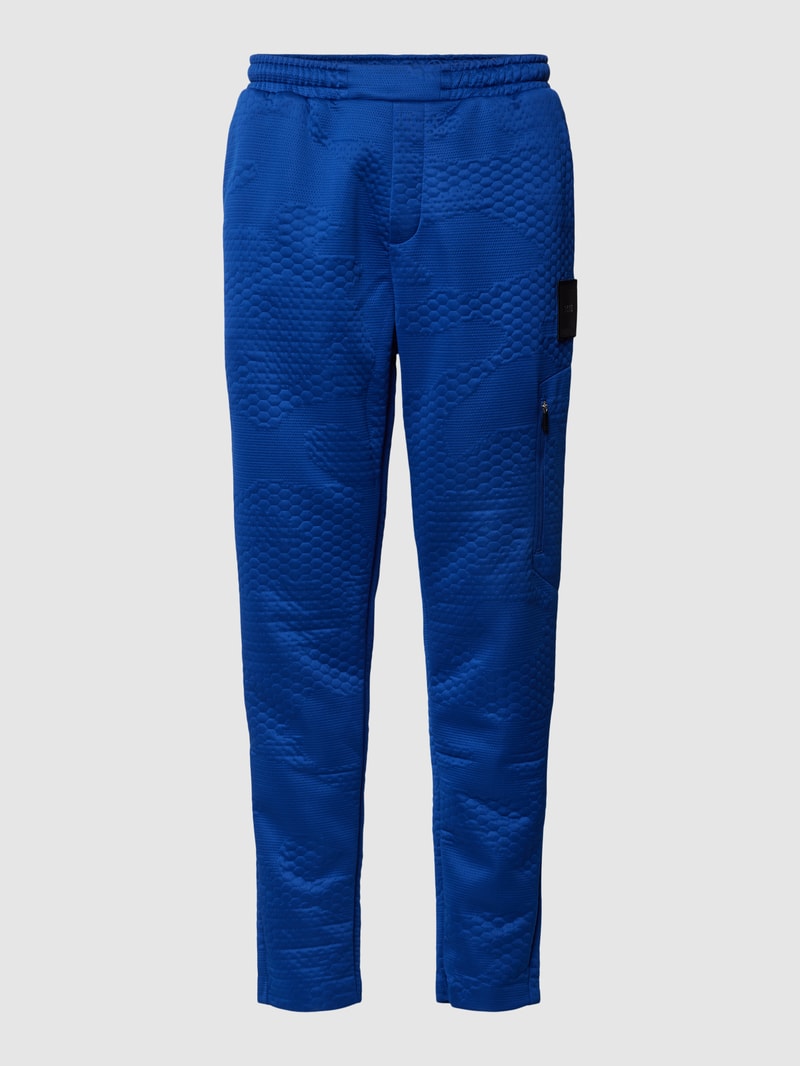 Sweatpants mit Label-Patch Modell 'Havion Lotus' in royalblau