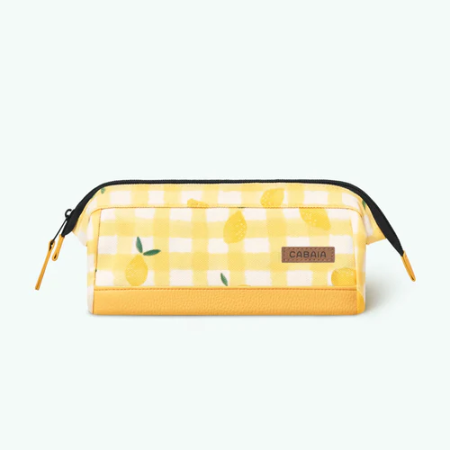 Faro yellow school pencil case