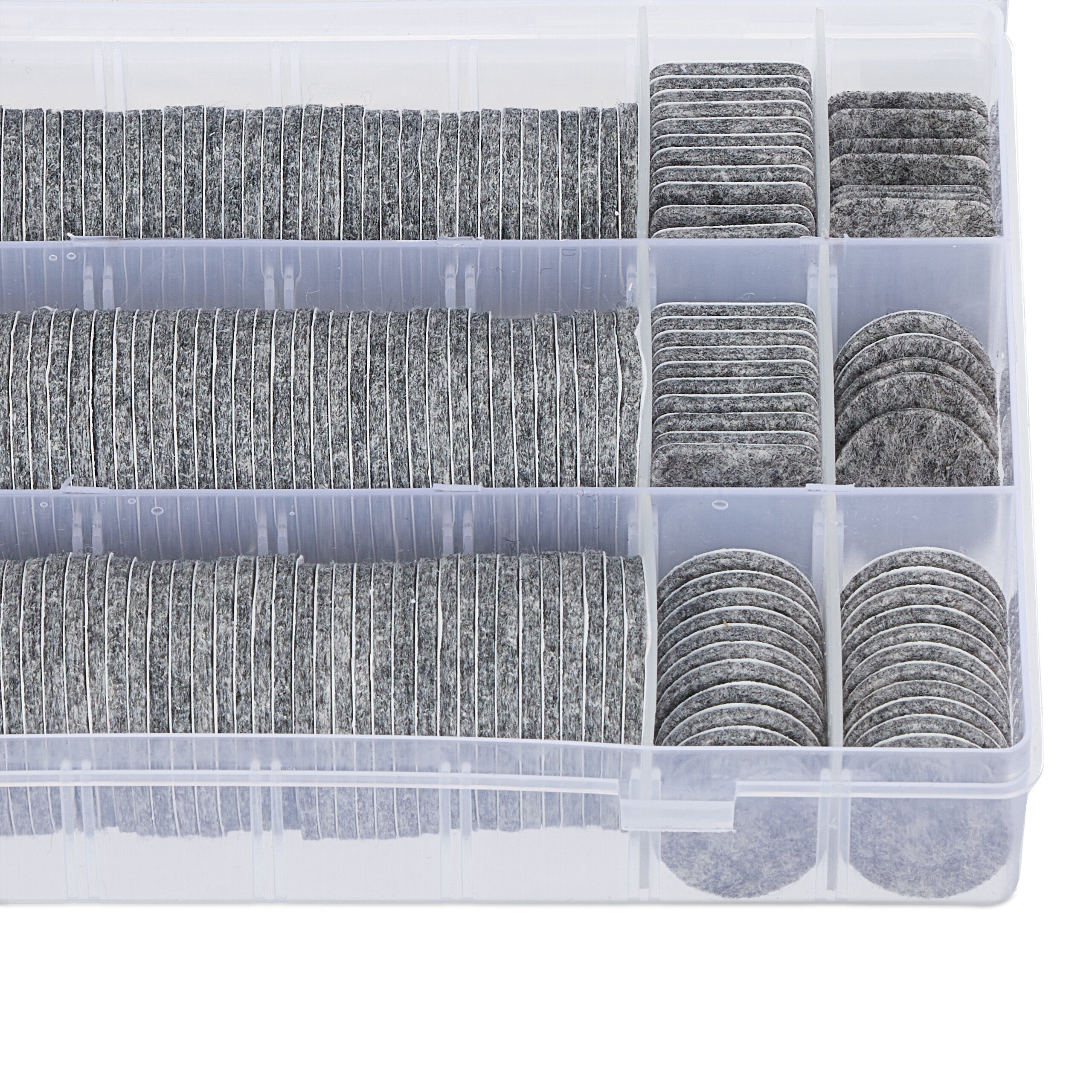relaxdays Möbelfuß Selbstklebende Filzgleiter 272er Set, Grau