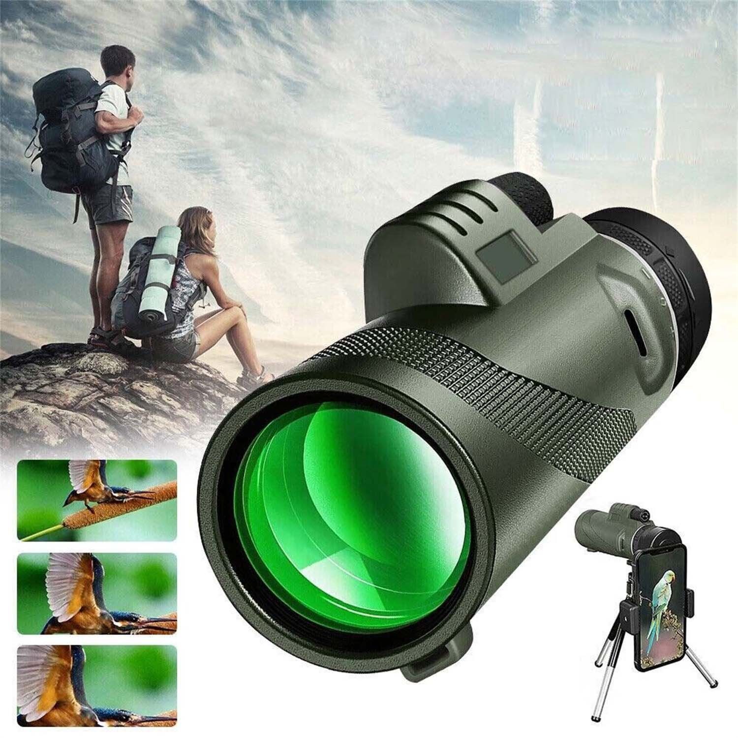flowgoer 80X100 Super High Power Portable Fernrohr (HD-Nachtsicht-Monokular-Teleskop-Fernglas)