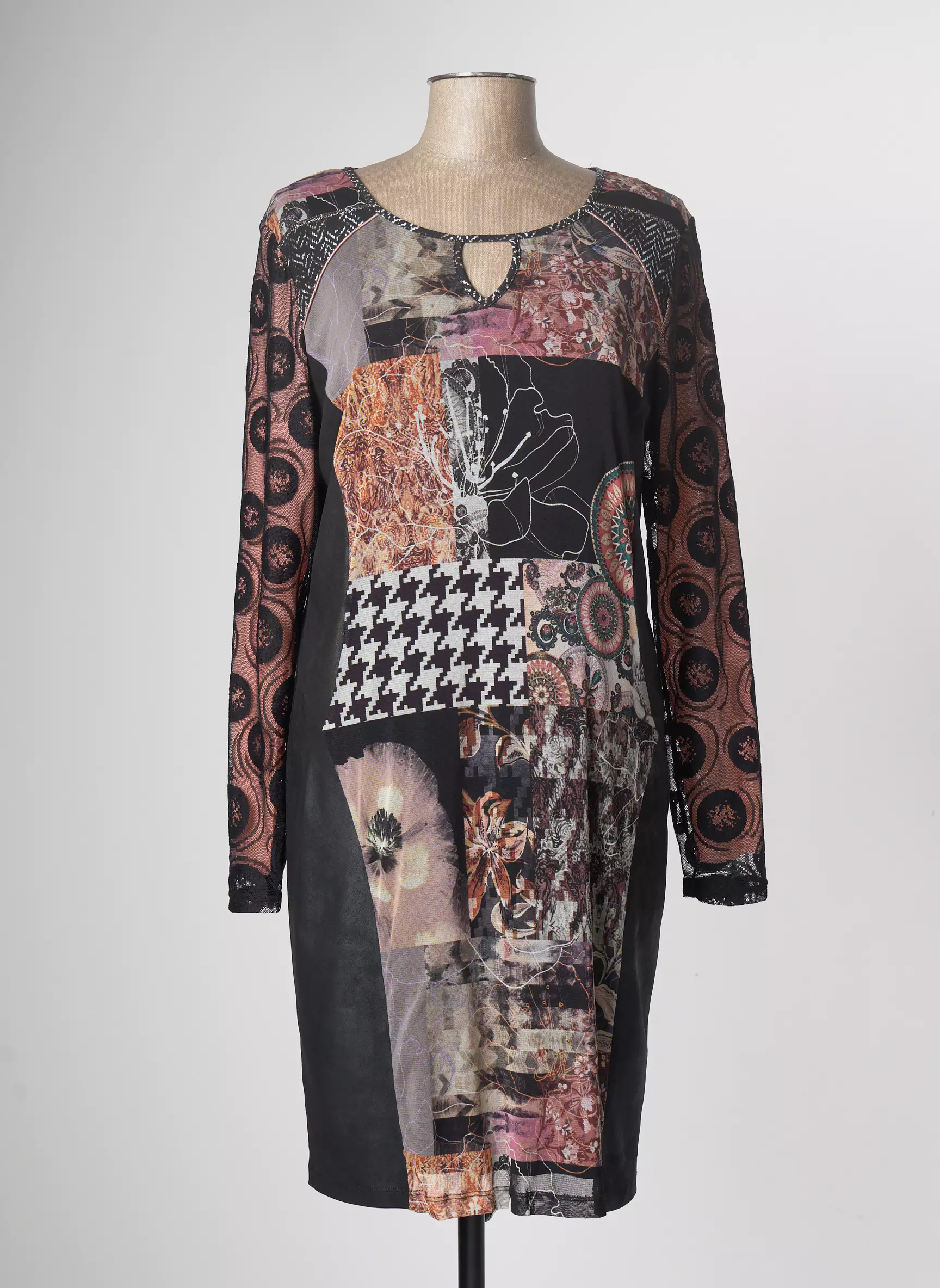 Pause Cafe Robes Mi Longues Femme couleur noir
