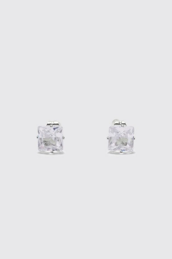 8mm runde Strass-Ohrringe
