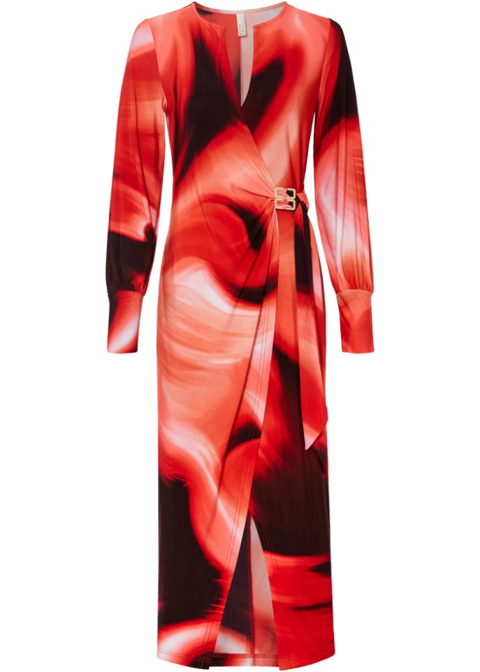 Midikleid mit Schnalle