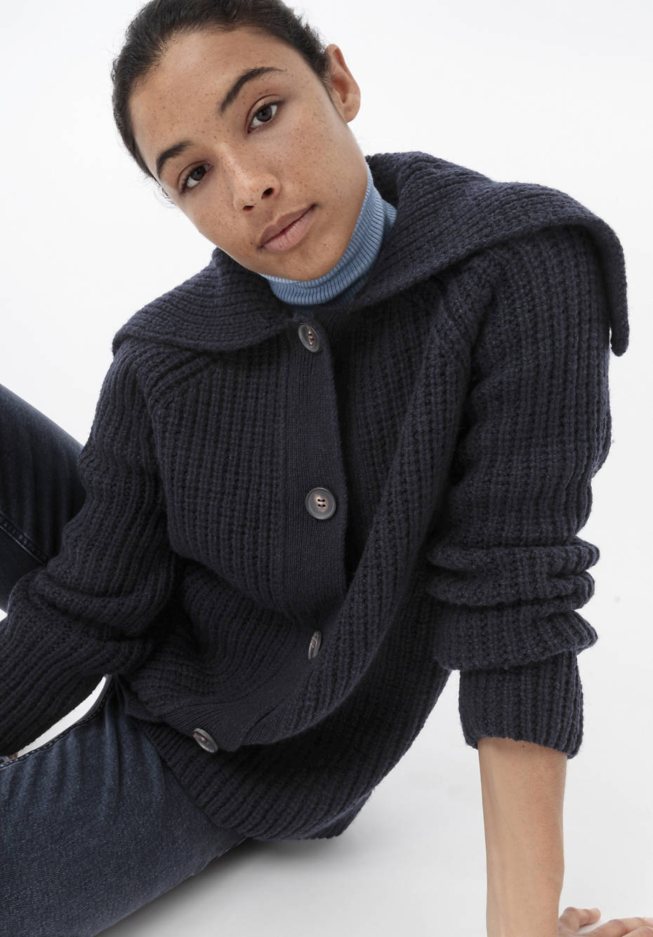 Strickjacke aus reiner Merinowolle
