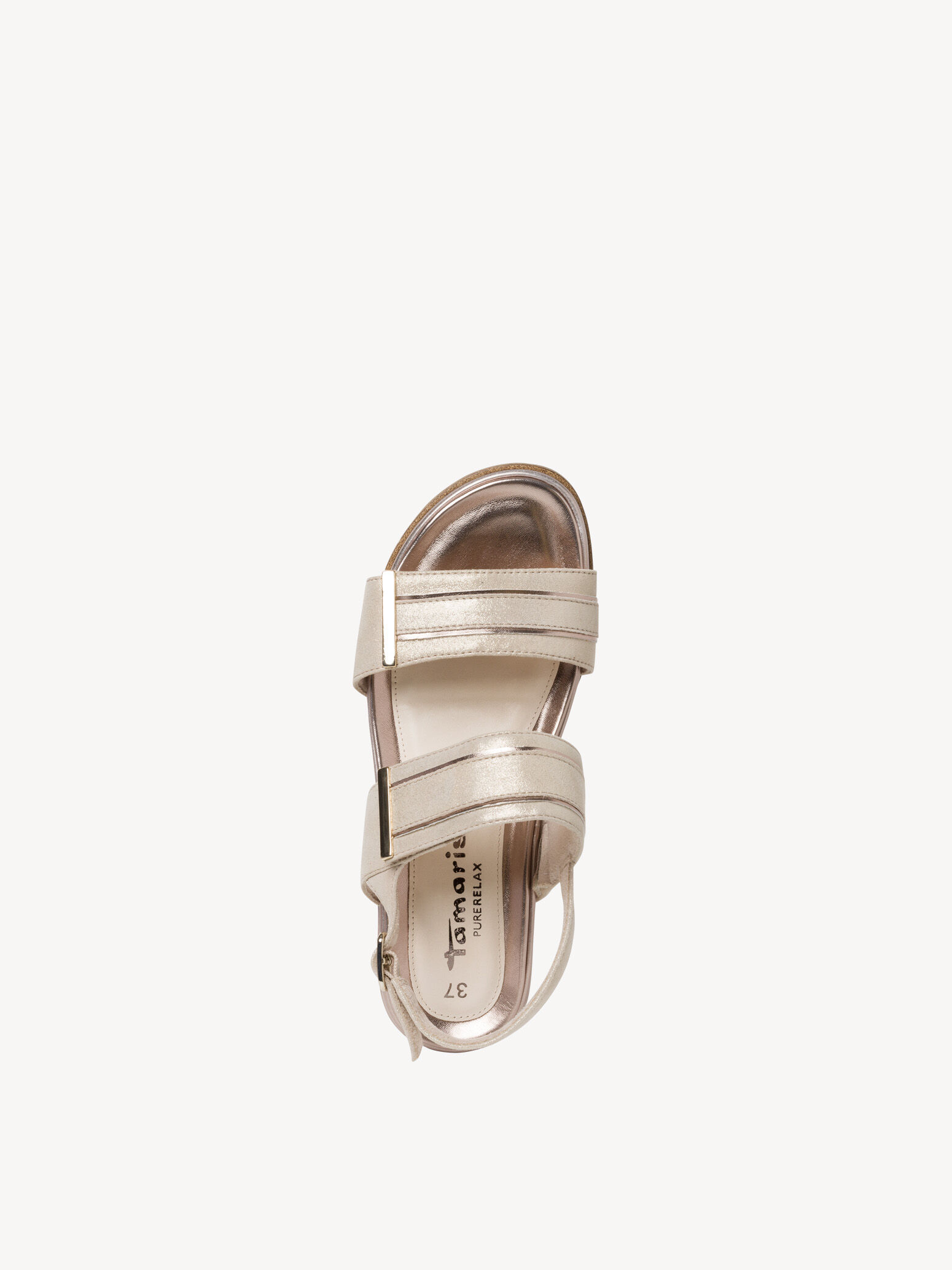 Sandale à talon - beige