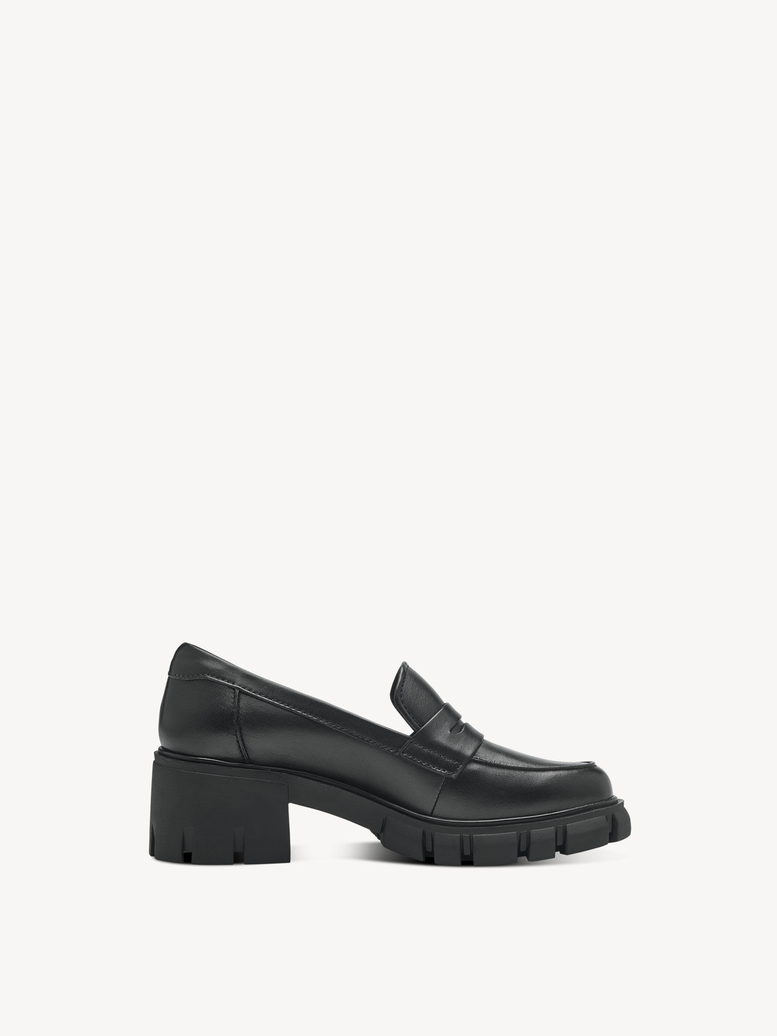 Slipper en cuir - noir