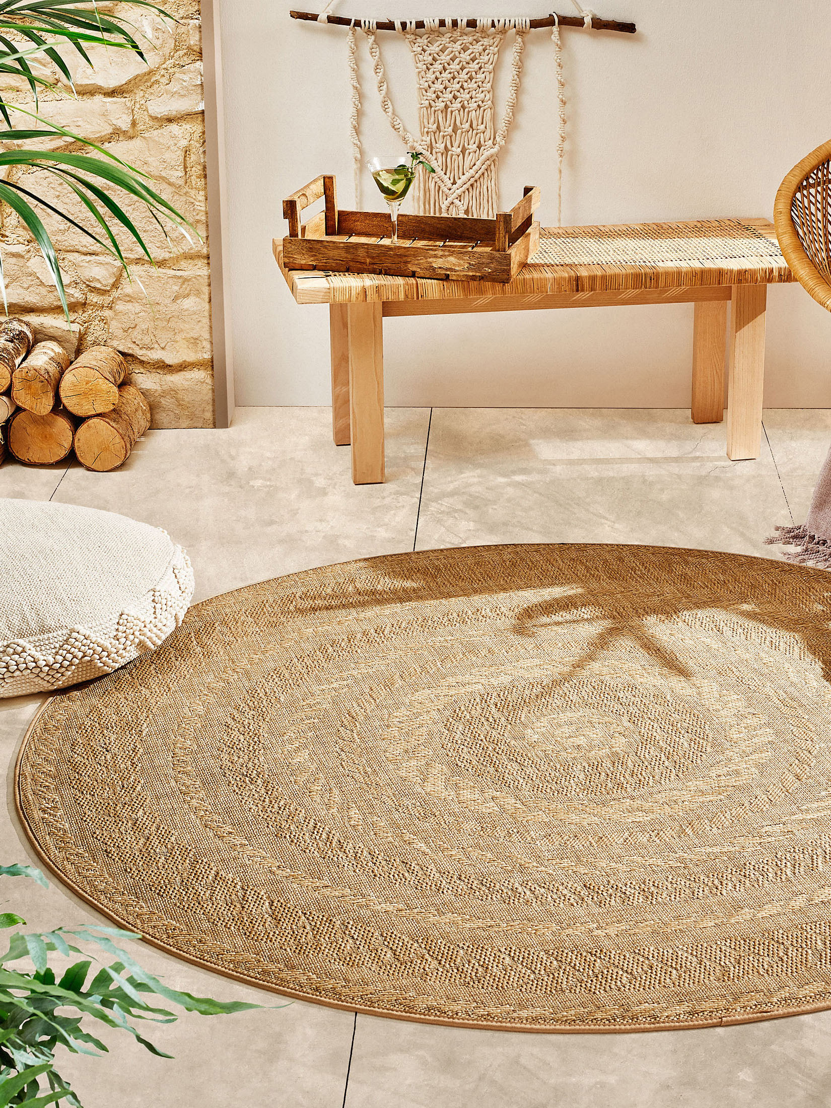 Camino Outdoor-Teppich, Natur