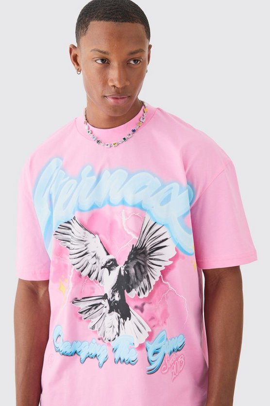 Oversize T-Shirt mit Print