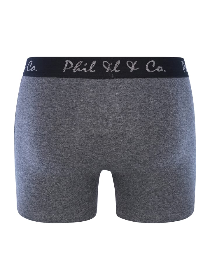 Phil & Co. Berlin  Retro Pants Jersey in schwarz-anthrazit günstig kaufen