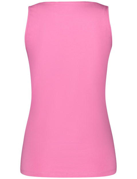 Basic Top aus nachhaltigem Baumwoll-Stretch