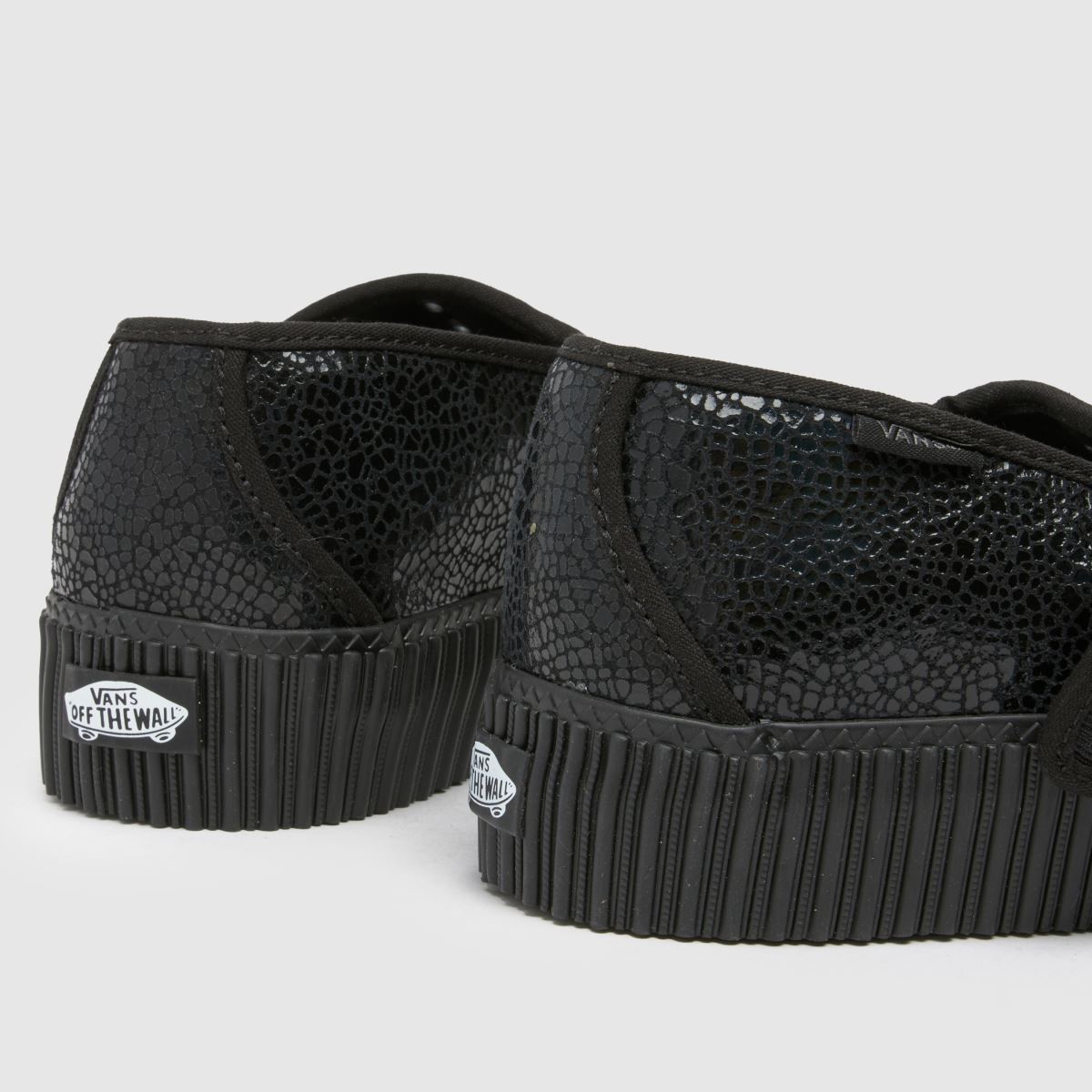 Vans – Mary Jane – Svarta creeper-sneakers