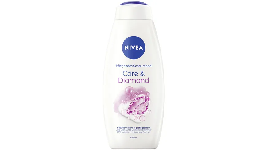 NIVEA Pflegendes Schaumbad Care & Diamond 750 ml