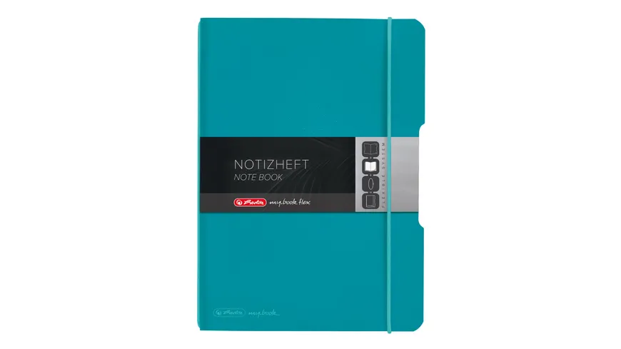 herlitz my.book flex Notizheft PP A5 caribic turquoise kariert