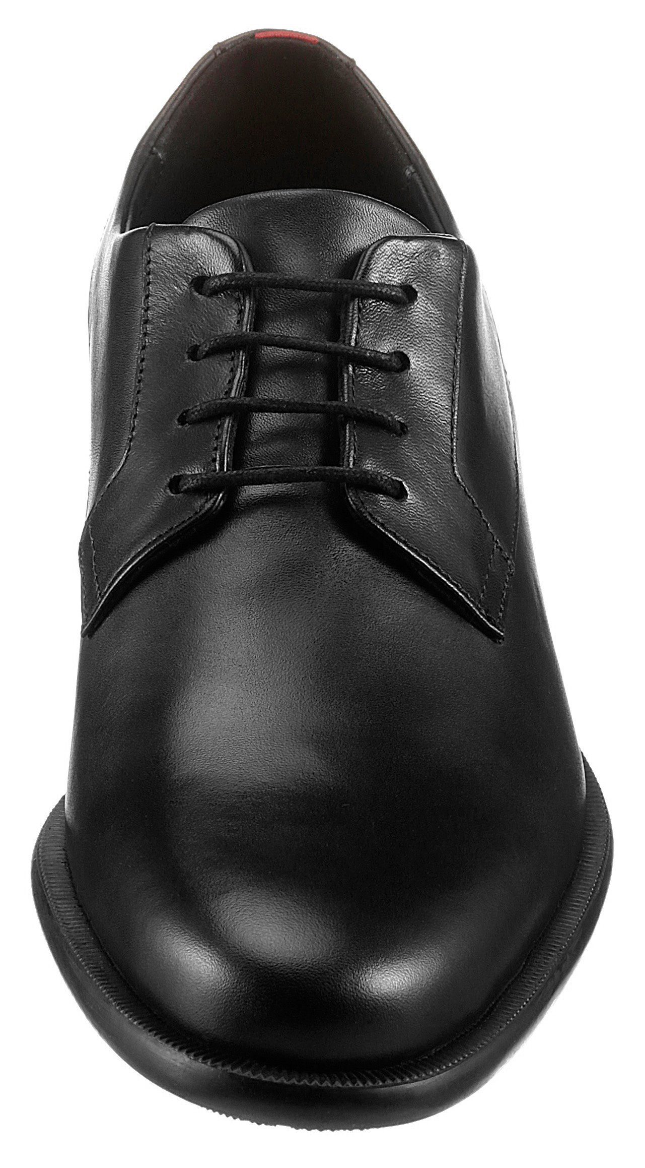 HUGO Kyron Derb Schnürschuh mit Lederlaufsohle und Gummibesatz