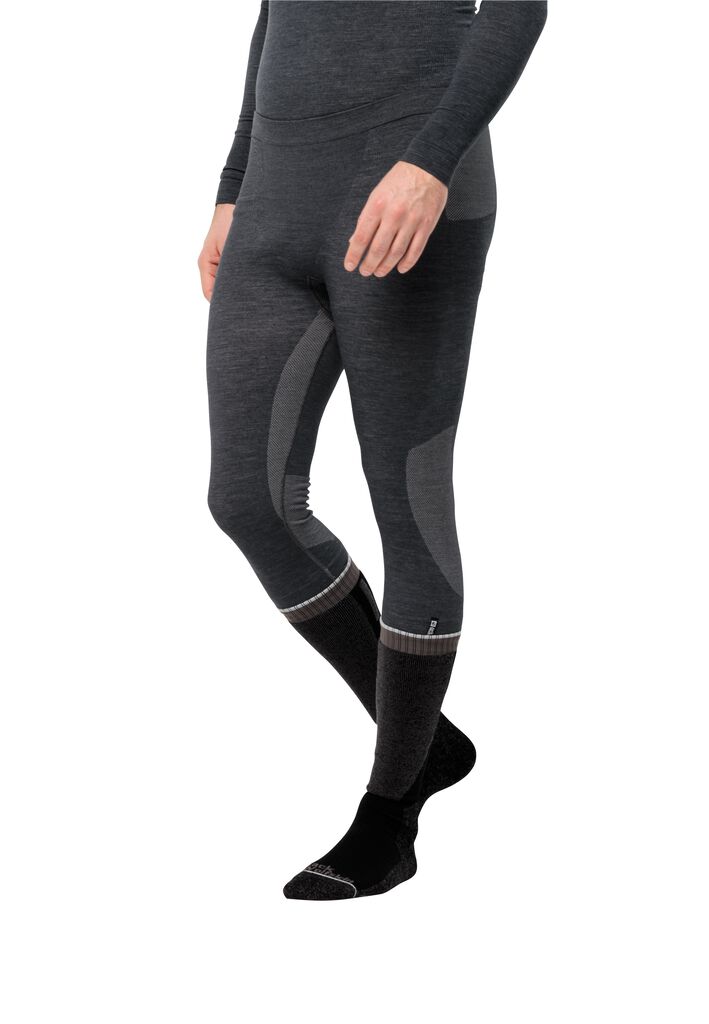 SEAMLESS WOOL PANTS M Funktionsunterwäsche mit Merino Herren