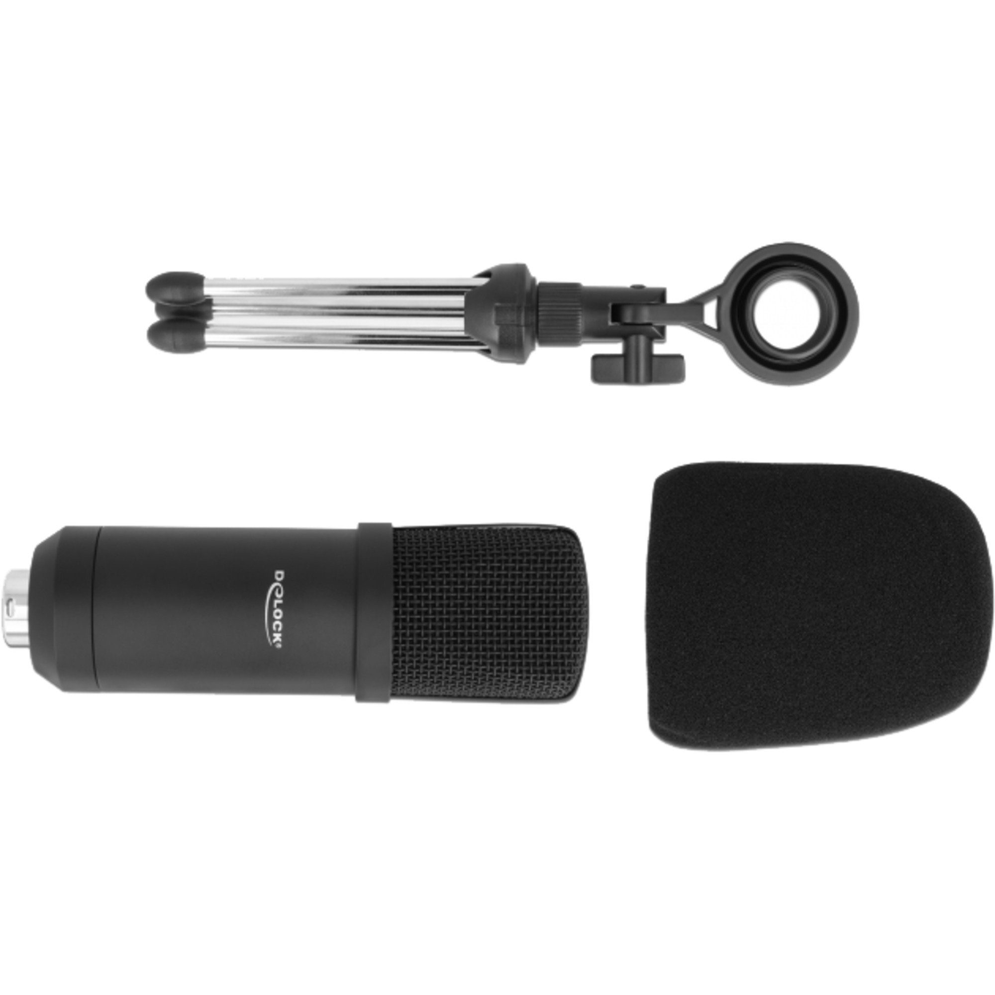 Delock DeLOCK Professionelles USB Kondensator Mikrofon Gaming-Headset