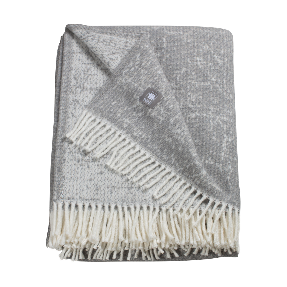 Fransenplaid MR-Ease grau