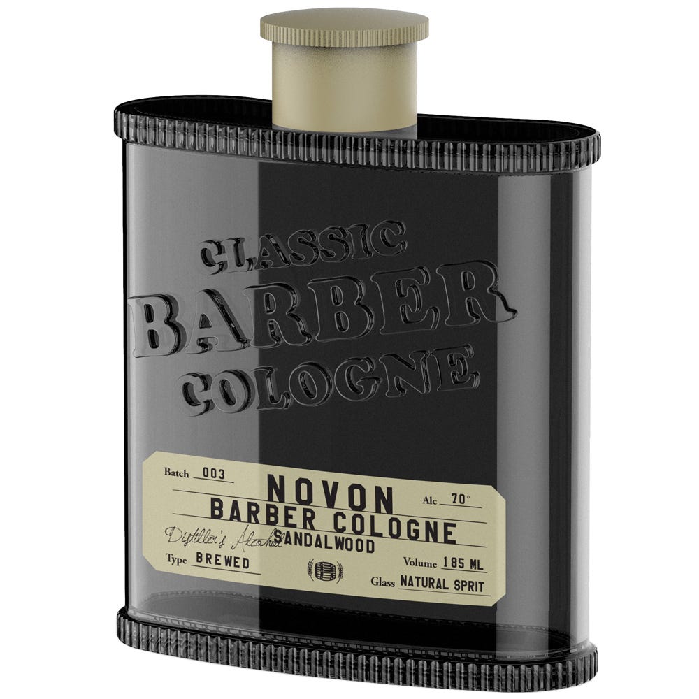 Novon Professional Classic Barber Cologne Sandal Wood 185 ml