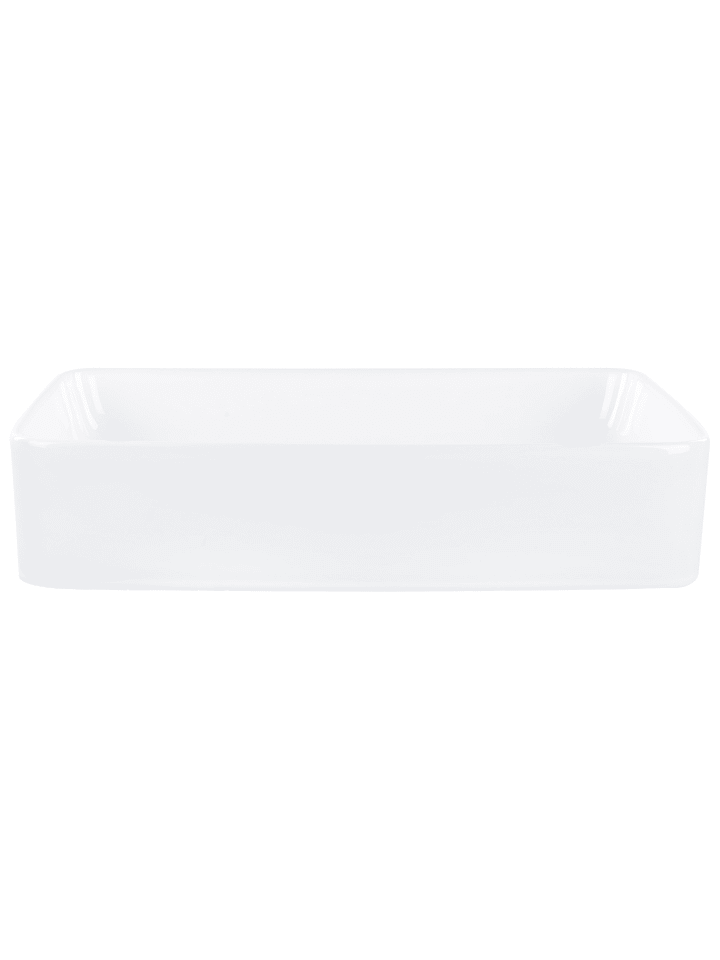 Beliani Waschbecken CHIVANA in Weiß - (W) 51 x (H) 11 x (L) 34 cm günstig kaufen onesize
