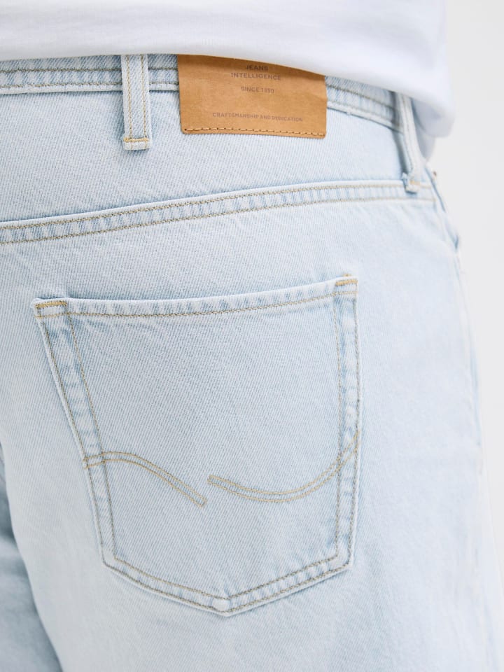 JACK & JONES PLUS Jeans-Shorts in Light Blue Denim günstig kaufen