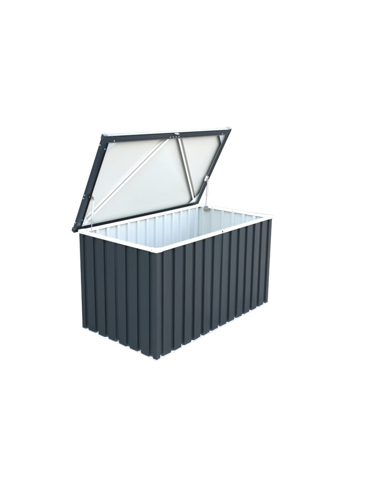 VCM  Metall Garten Gerätebox Kiste Kissenbox 585 L in Anthrazit günstig kaufen onesize