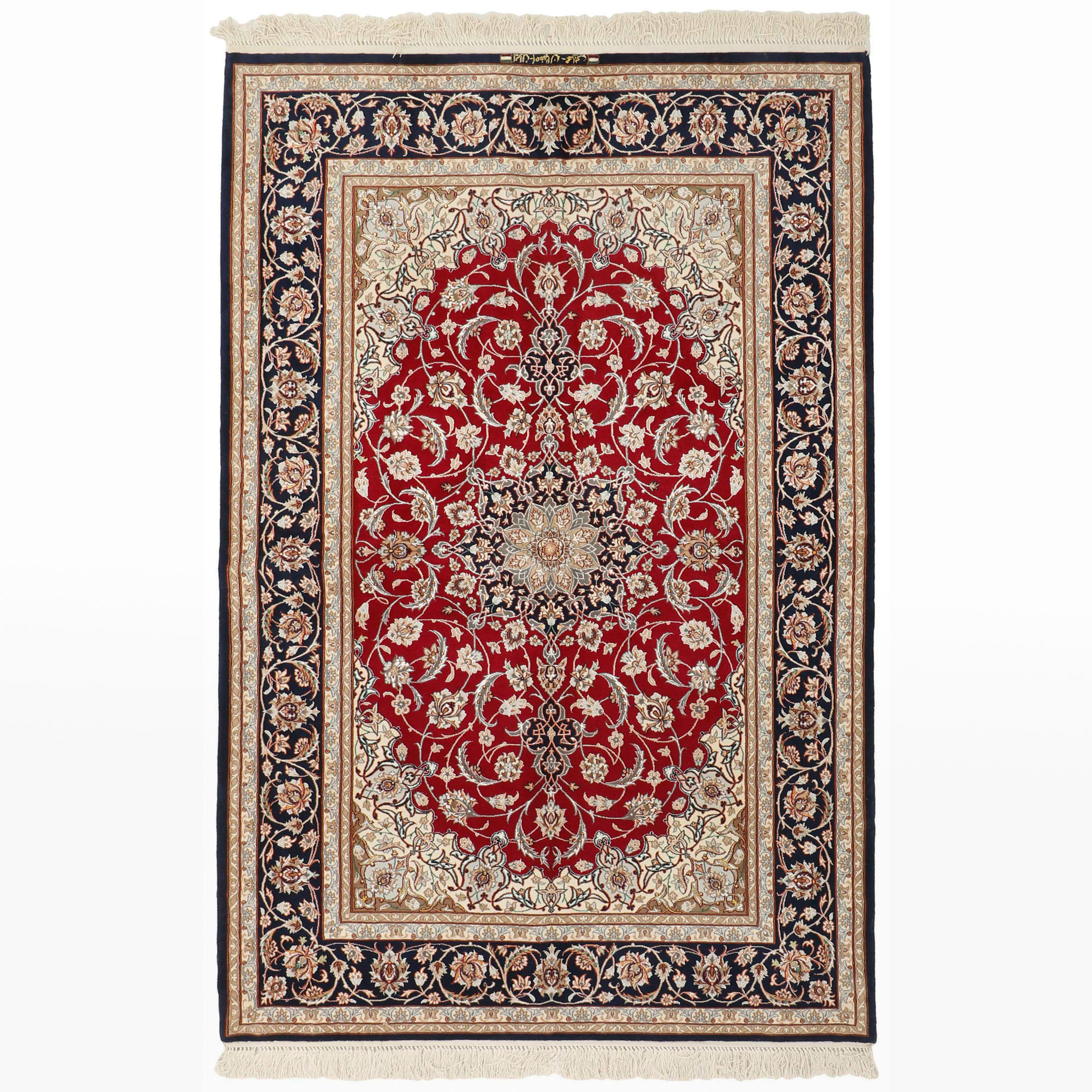 Isfahan Mehrabi auf Seide ca. 132 x 199 cm, Unikat / Einzelstück