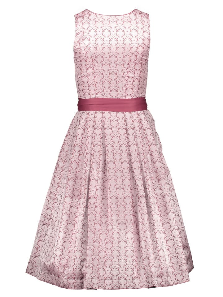 Turi Landhaus Dirndl in Rot/ Weiß günstig kaufen