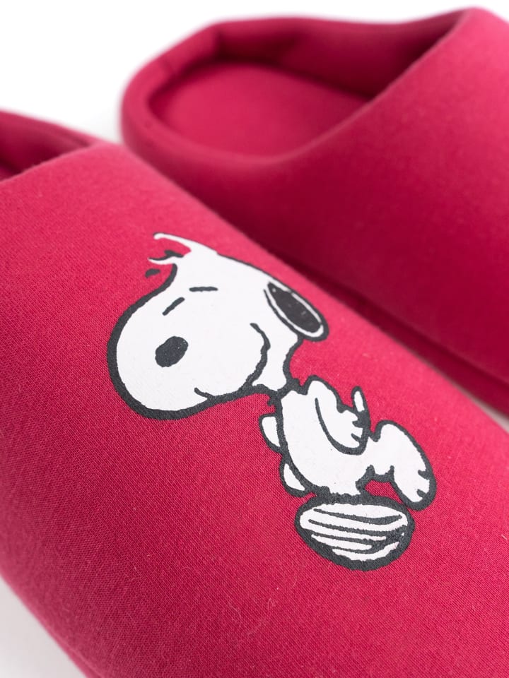 Snoopy The Peanuts Snoopy Hausschuhe Puschen Slipper Pantoffeln in rot günstig kaufen