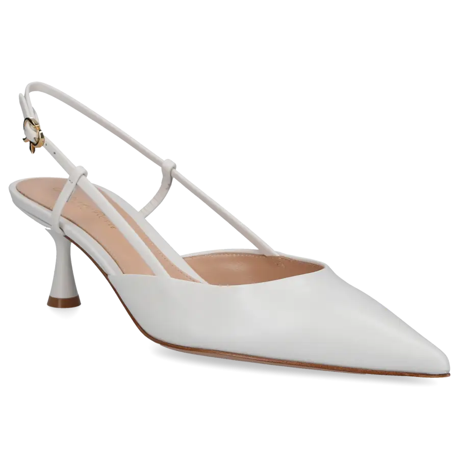 Gianvito Rossi - Slingpumps ASCENT 55 Kalbsleder - weiß