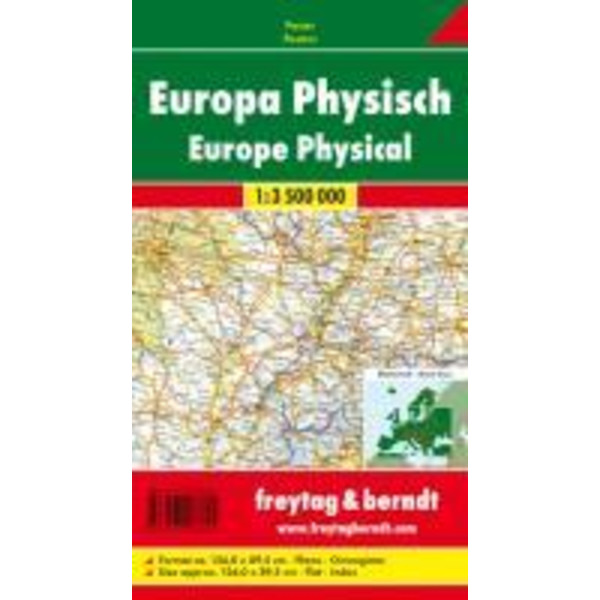 FuB Europa physisch 1 : 3 500 000 Planokarte - Straßenkarte